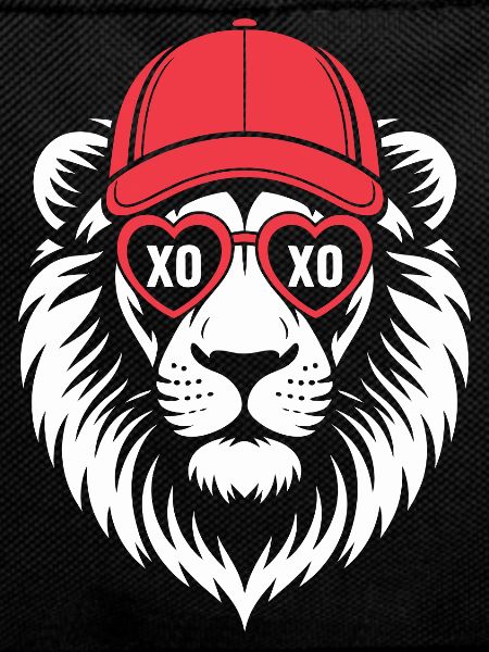 Lion XO Hearts Cap