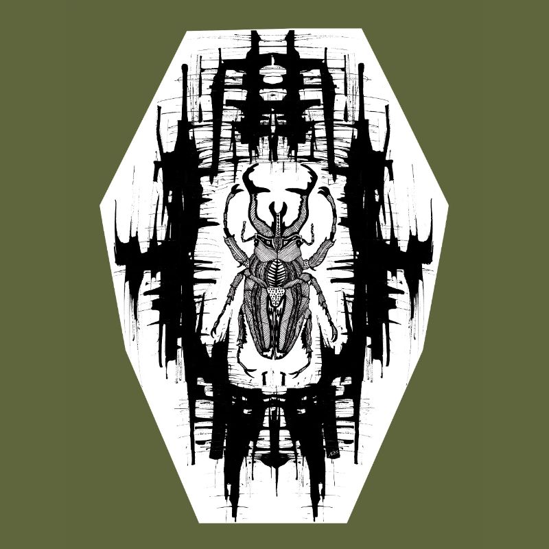 Schwarz-Weiß Scrab Design Nr. 6