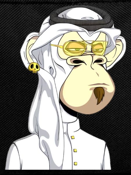 Ape with gold glasses