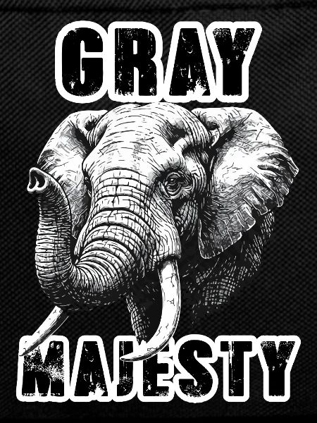 Éléphant Gray Majesty Puissance