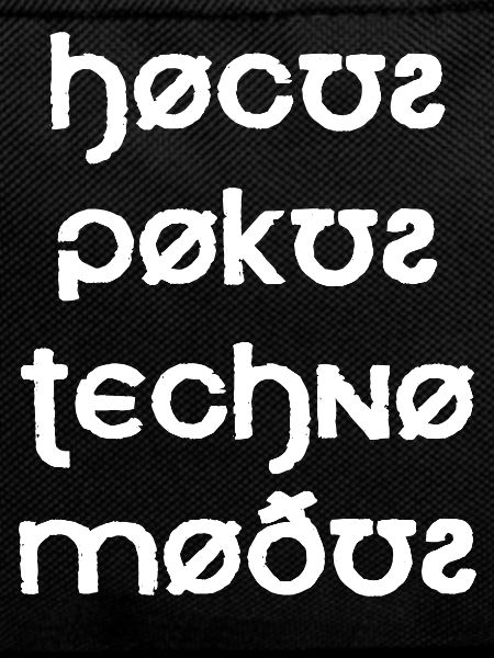 Hocus Pocus Techno Mode Font