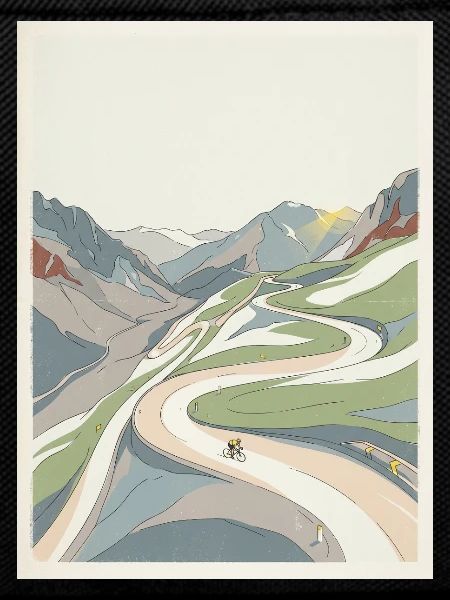 Alpe d'Huez — Radfahrer-Erinnerung