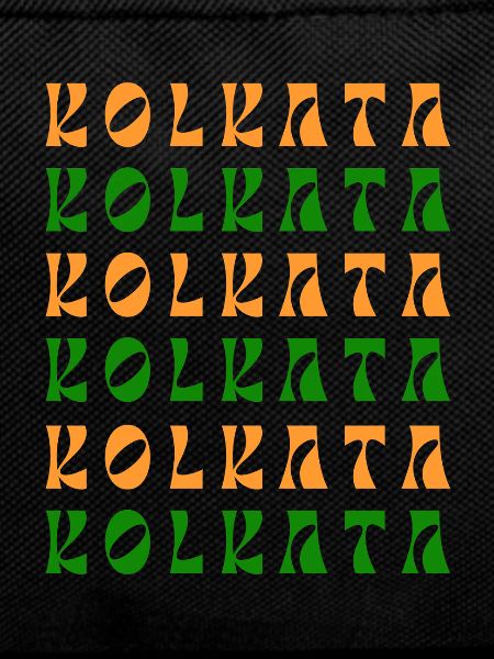 Kolkata Mosaic in Saffron & Emerald