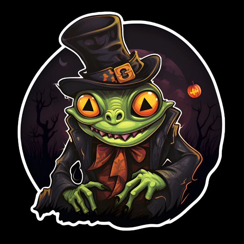 Grenouille d’Halloween
