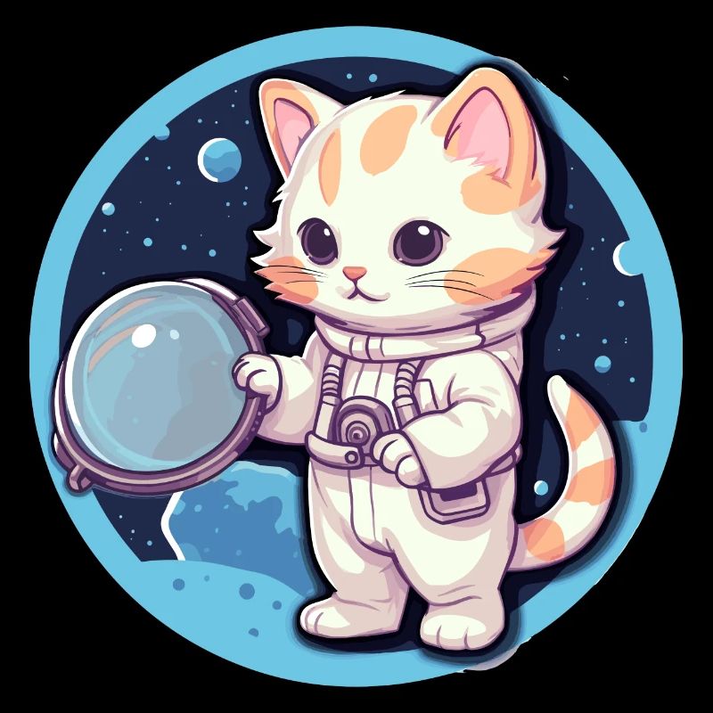 Astronaut Kitty erforscht die kosmische Grenze