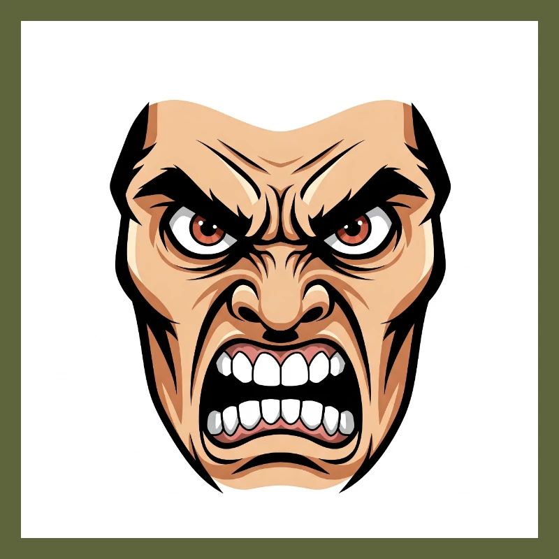 Die Essenz des Zorns: Eine explosive Grafik