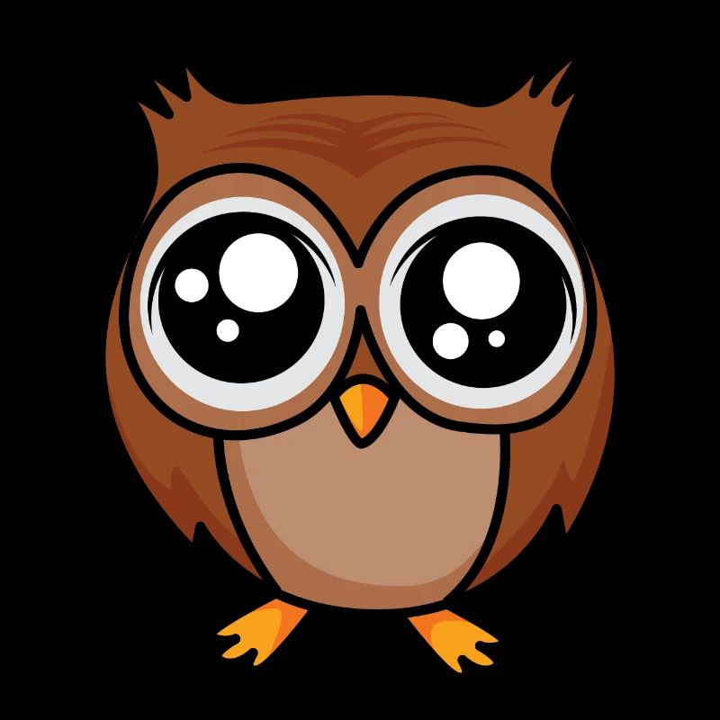 Cute owl with BIG eyes