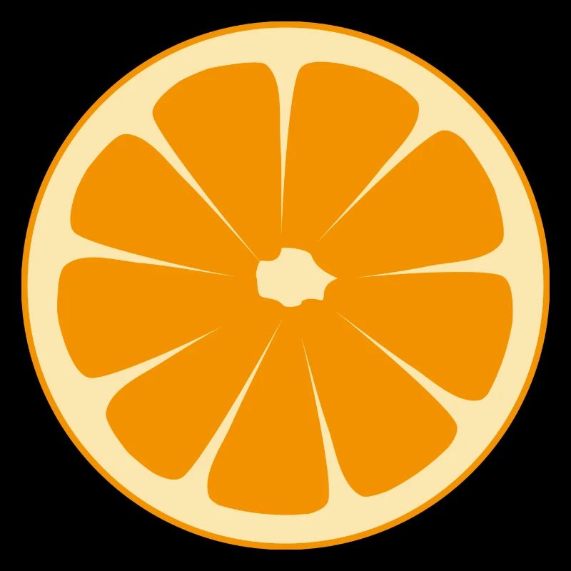 Orangenhälfte