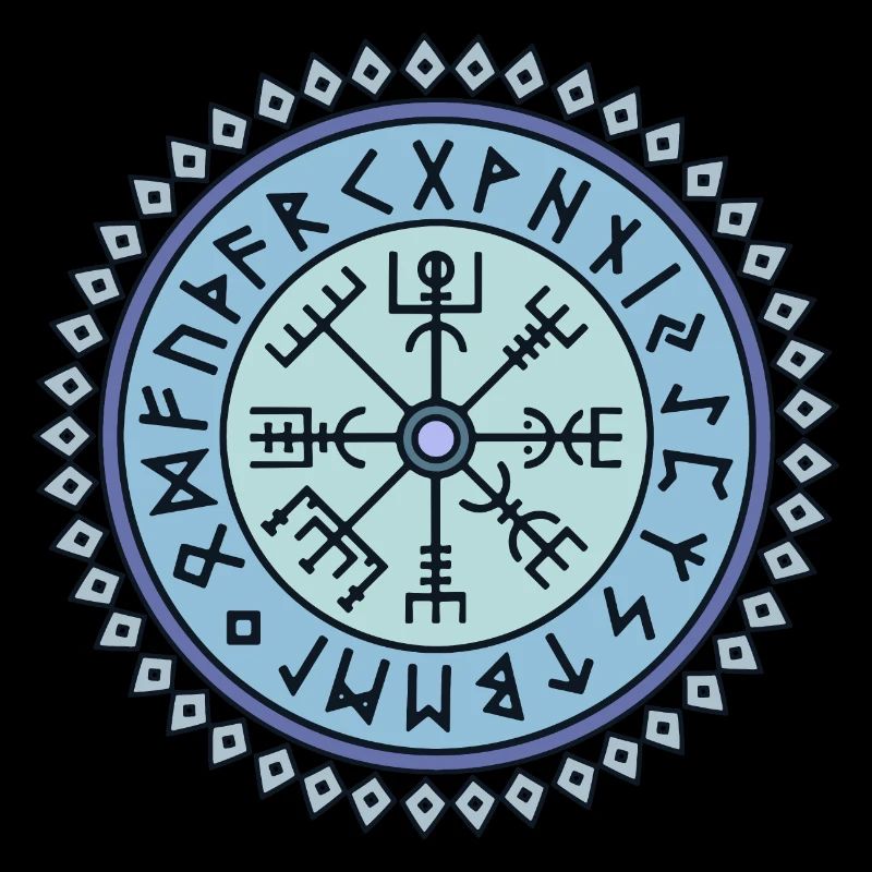 Vegvisir symbol runic script