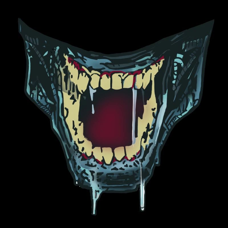 Face mask predator dentition monster