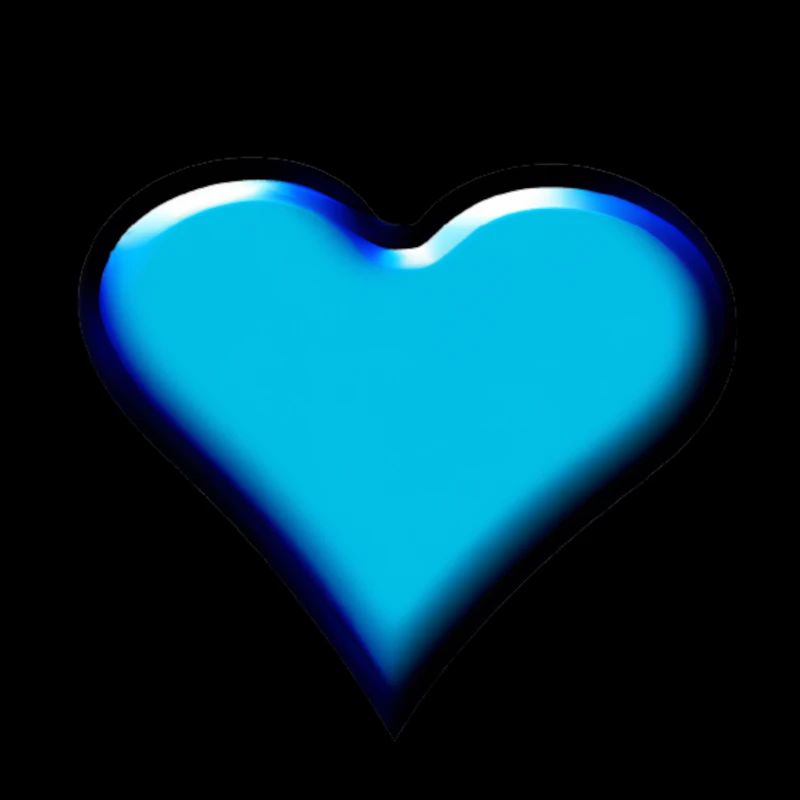 Herz blau hellblau Geschenkidee