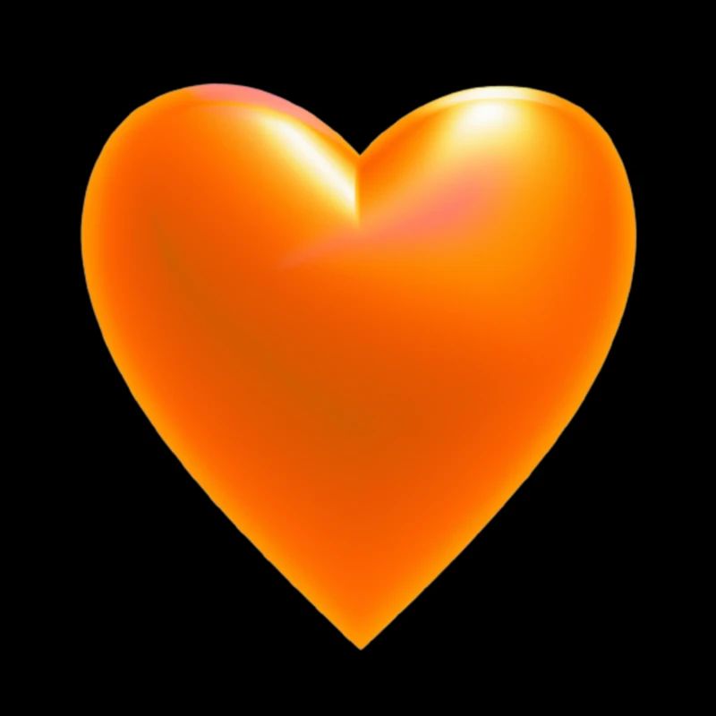 Herz orange Geschenkidee