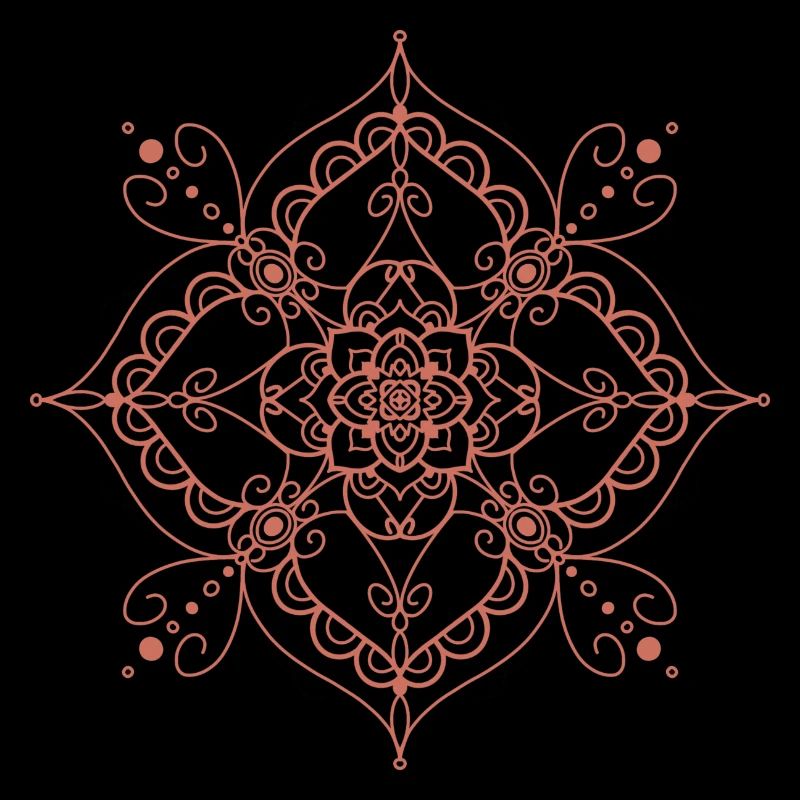 Mandala style - orange