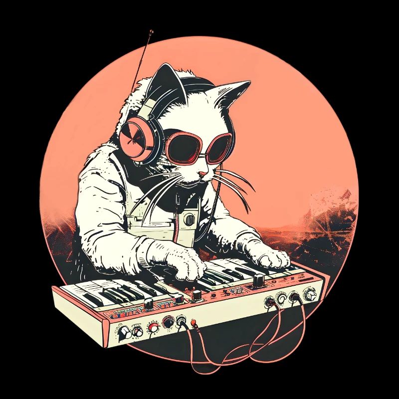 Synth Katze Vintage 2
