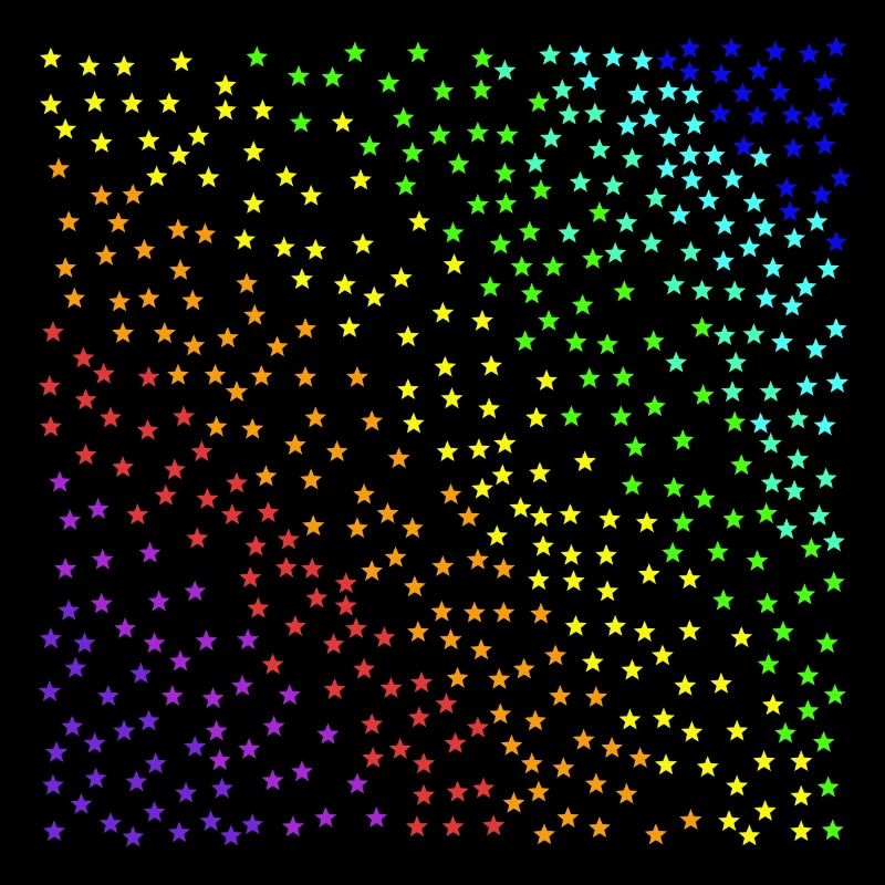 Sterne bunt Sternenhimmel Regenbogen Geschenkidee
