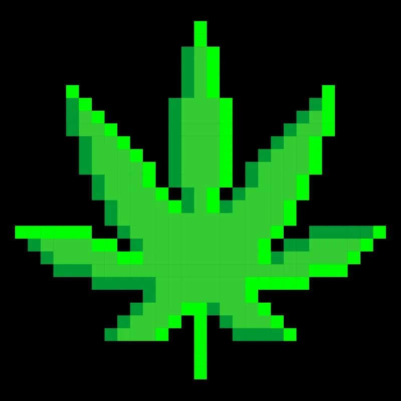 Pixelart No. 8 Blatt/leaf - Farbe/colour