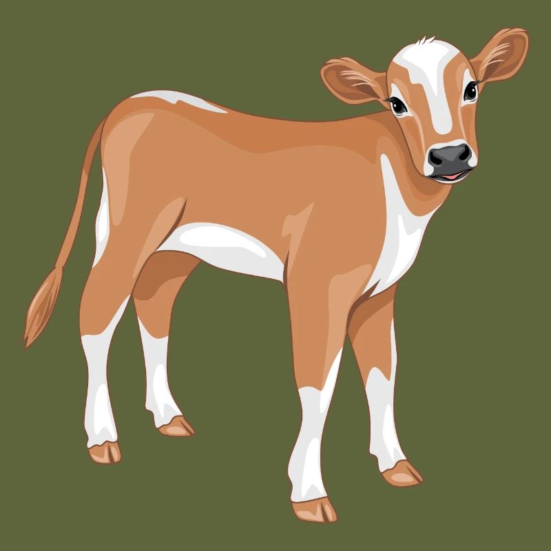 Cute calf