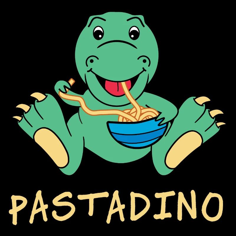 Pastadino Lustiger Dinosaurier mit Pasta