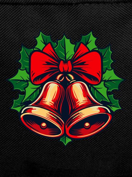 Christmas bells with holly