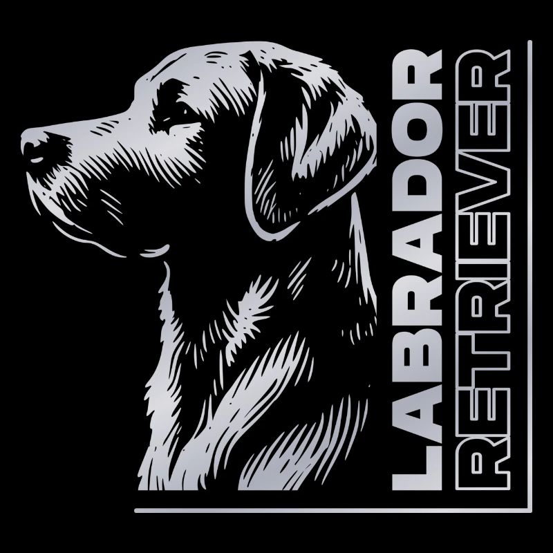 Labrador Drawing Head Silver