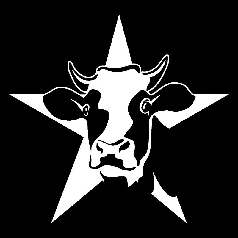 Kuh Portrait Bauer Landwirtschaft Minimalistisch