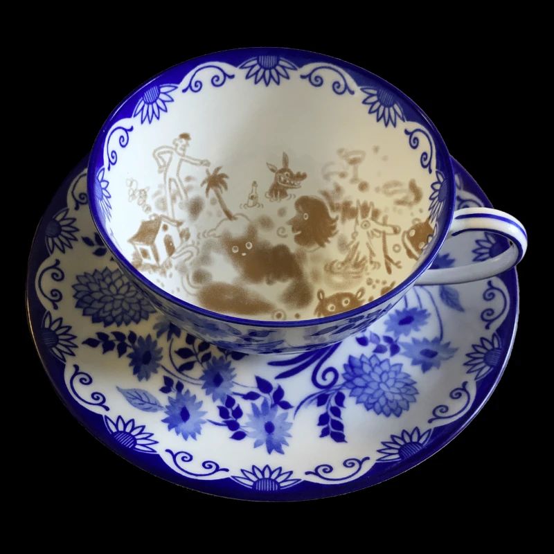 Cup with coffee grounds