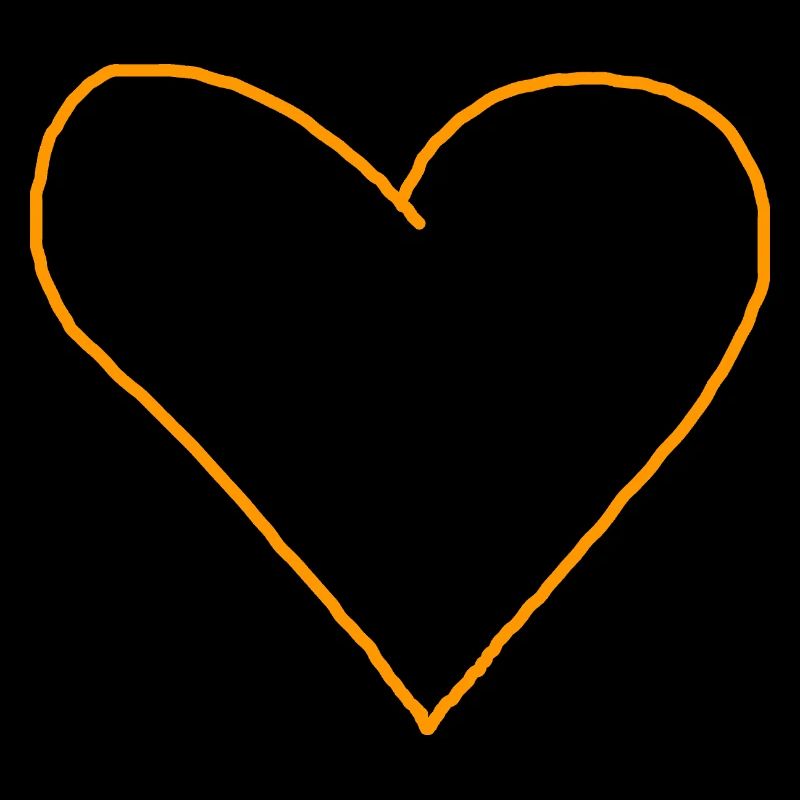 Herz orange Geschenkidee