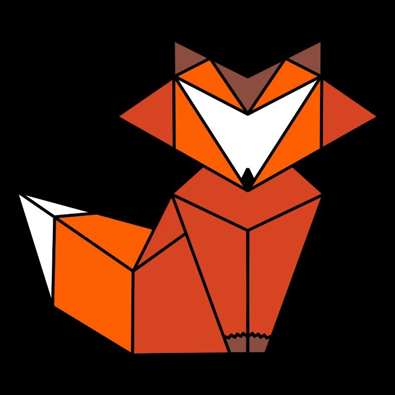Fox origami style