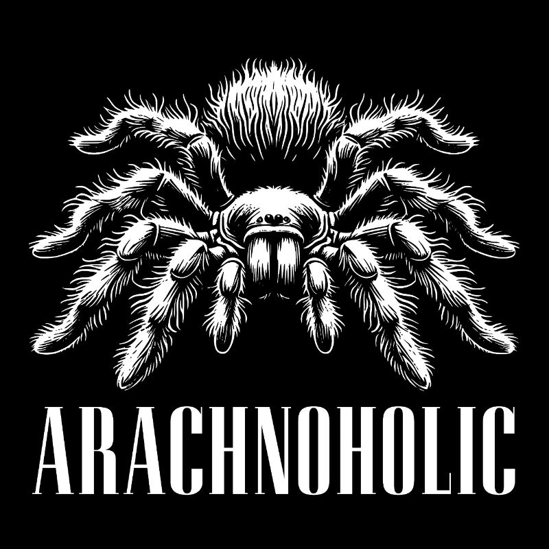 Arachnoholic big hairy tarantula silhouette
