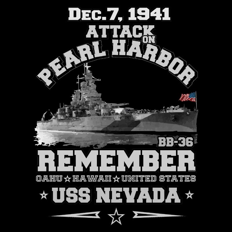 REMEMBER USS Nevada BB36 - Pearl harbor ww2