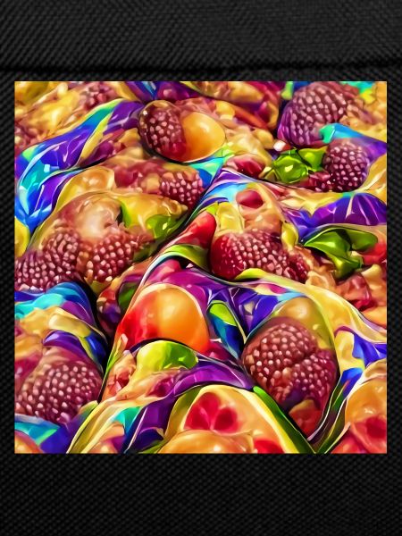 Psychedelische bunte Früchte