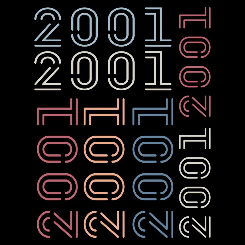 Geboren im Jahr 2001 Geburtstagsgeschenk 2001 Retro 2001
