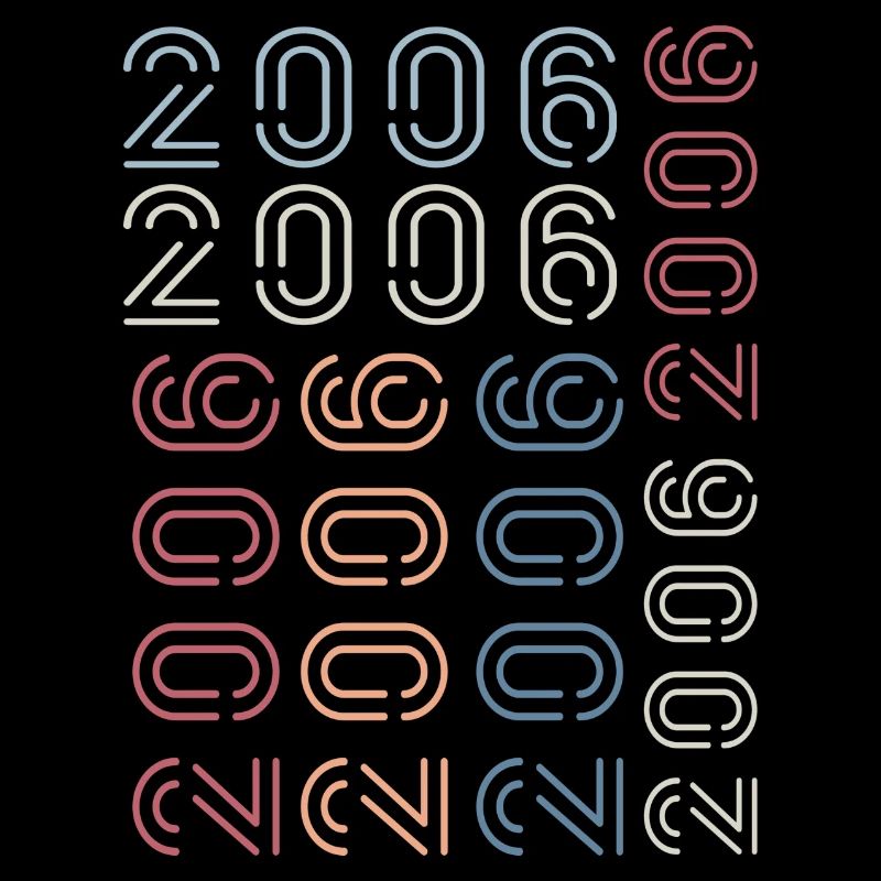 Né en 2006 Cadeau Anniversaire 2006 Retro 2006