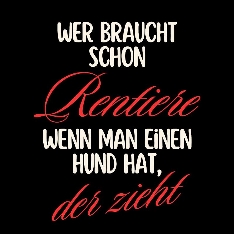 Who needs REINDEER when you have a dog, he pulls