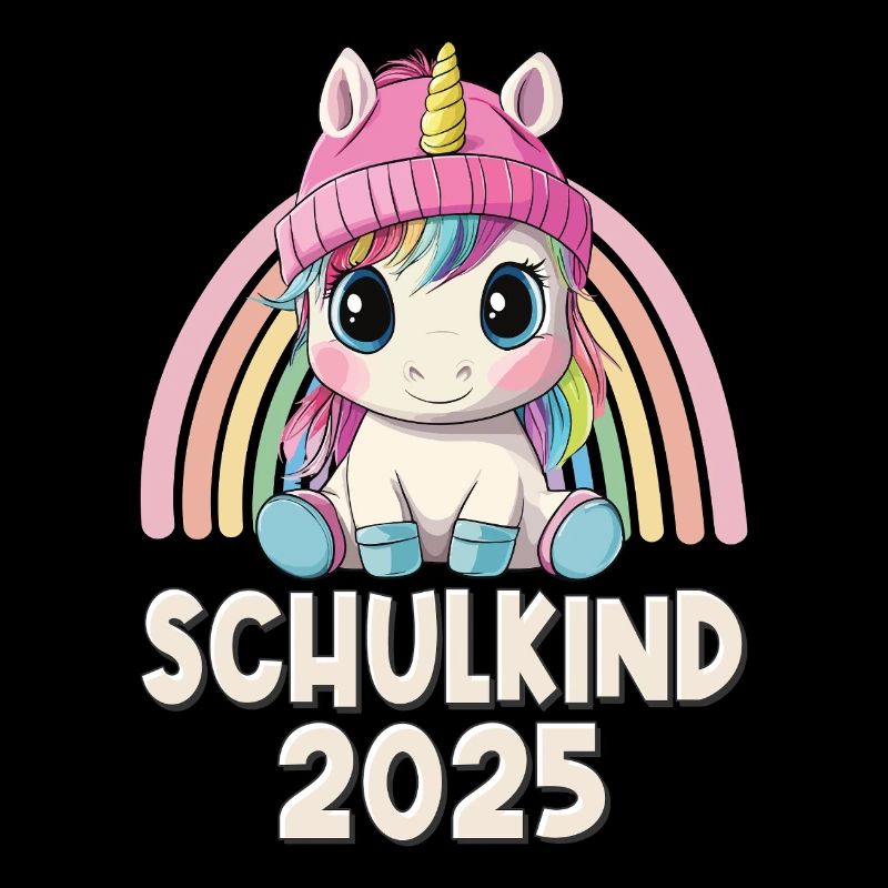 Schulkind 2025 Einhorn Einschulung Schule Schüler
