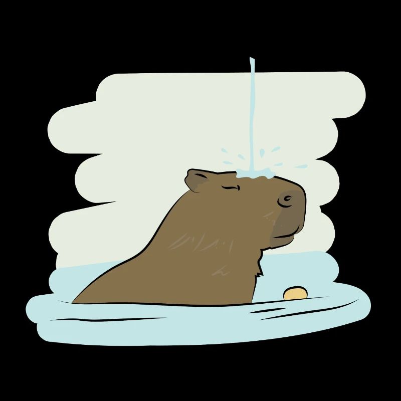 Illustrations Design "Capybara Kisses"