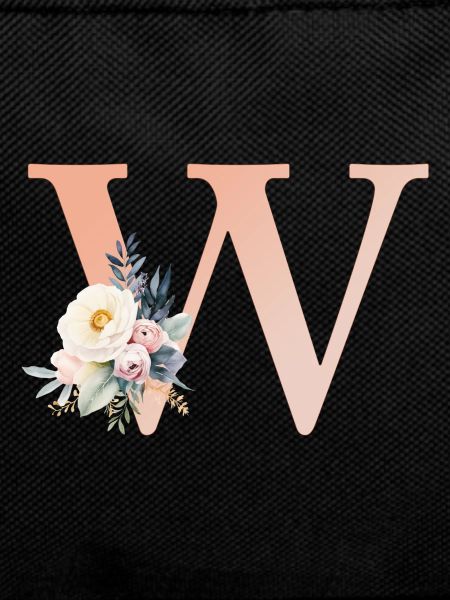 W Monogram, Floral, Boho