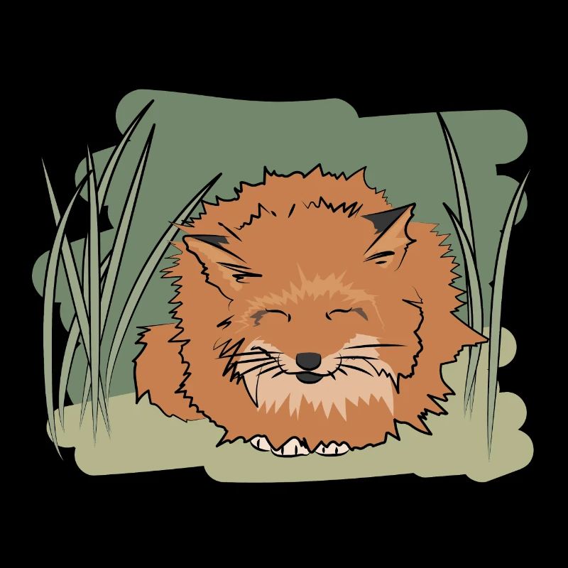 Illustration design "Fox Kisses"