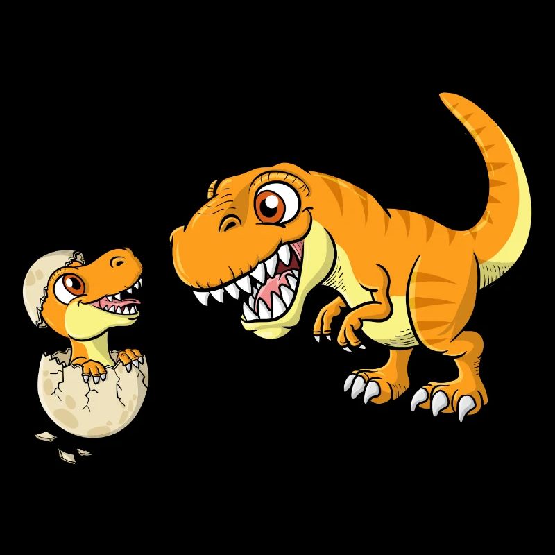 T-Rex Dinosaur with Baby Dino