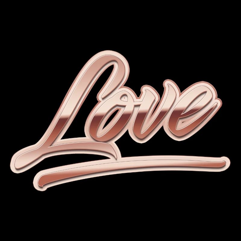 « Amour » Or Rose