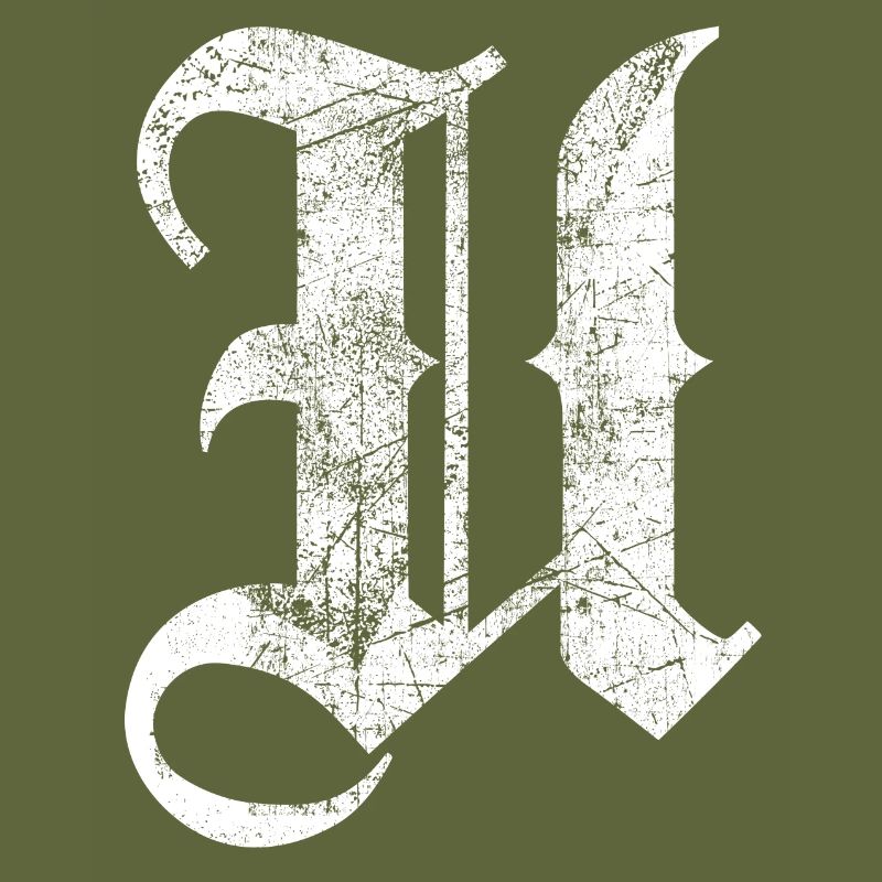Tshirt alphabet initial U
