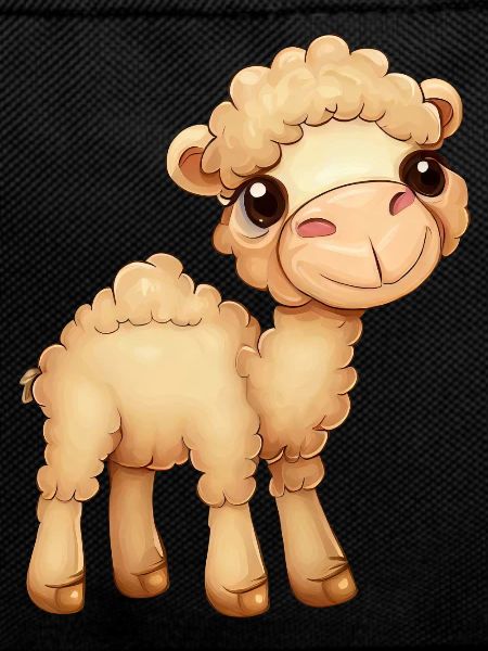 Fluffy cute dromedary