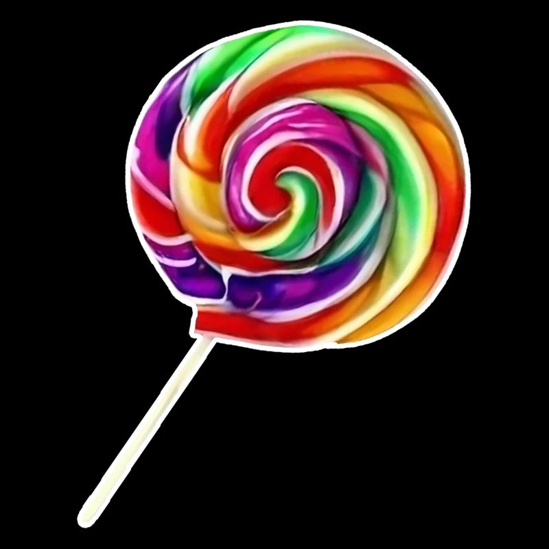 Schöner Regenbogen-Spirallutscher