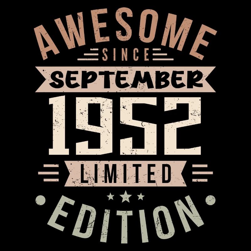 1952 Septembre Anniversaire Né en septembre 1952