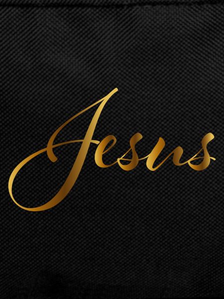 Jesus lettering gold