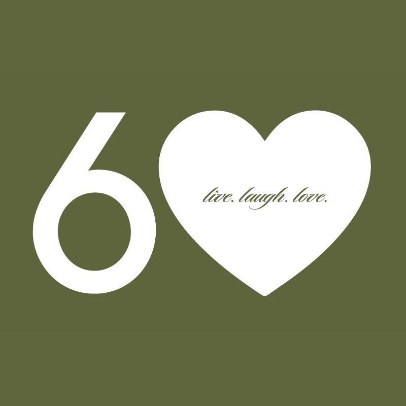 60 mit Herz