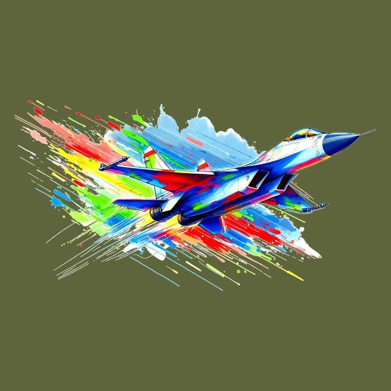 Kampfjet - Farbsplash