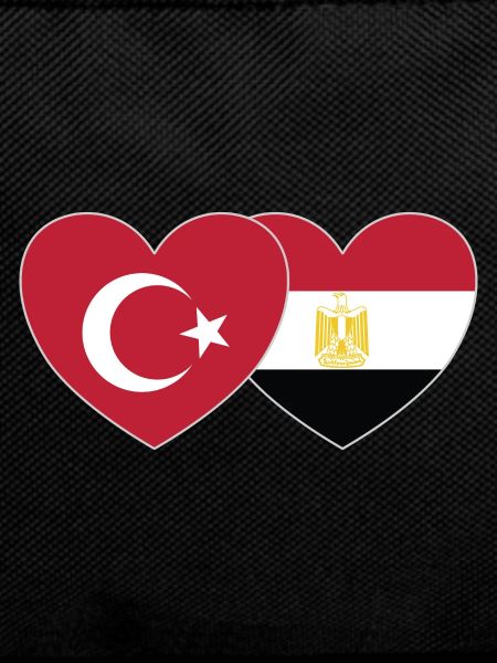 Turkey Egypt Flag Heart