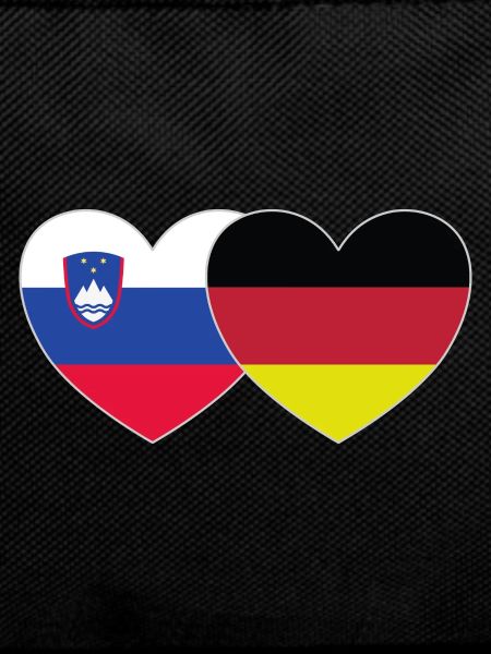 Slovenia Germany Flag Heart
