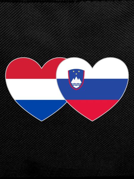 Holland Slovenia Flag Heart